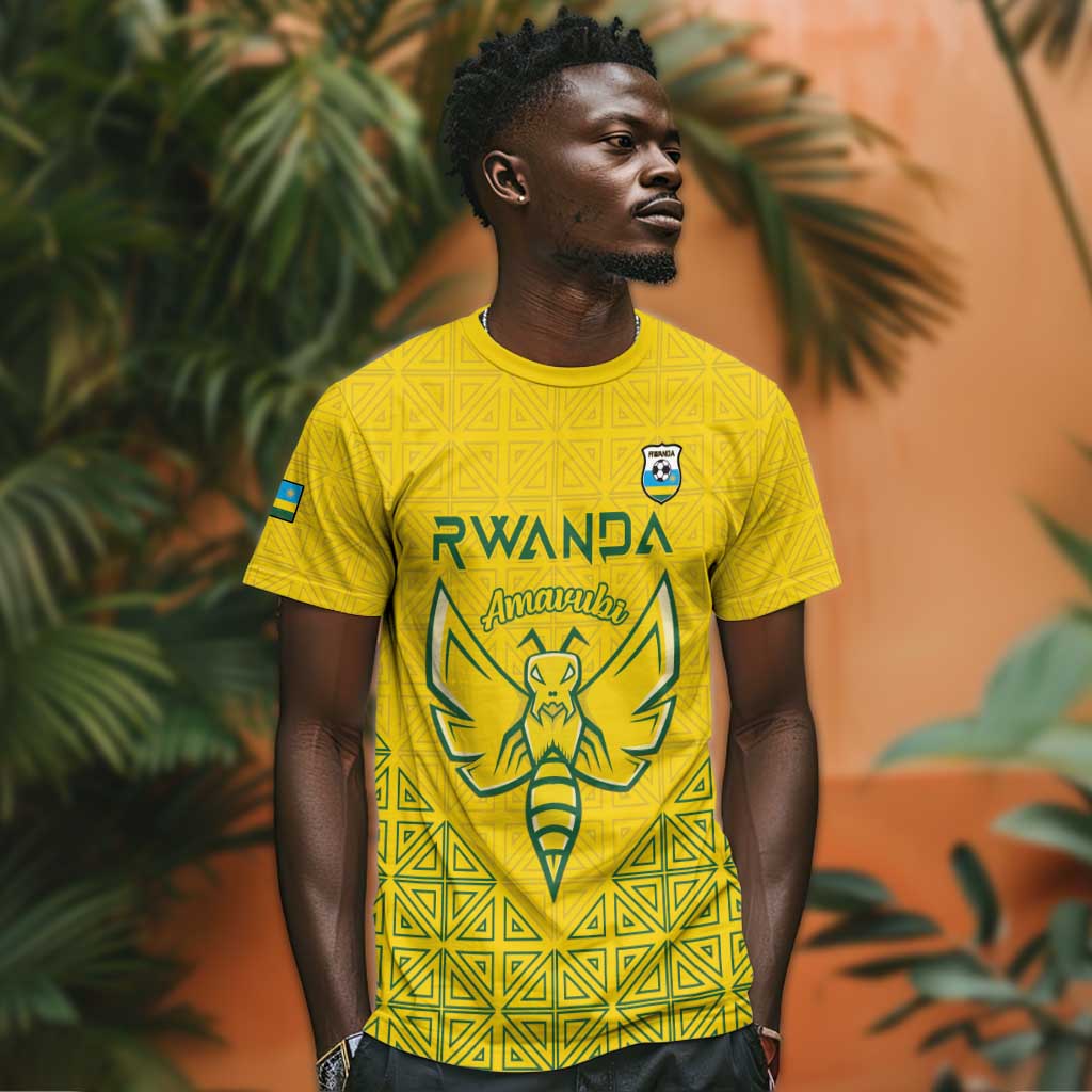 Custom Jamhuri ya Rwanda Football T shirt Go Amavubi Go LT15