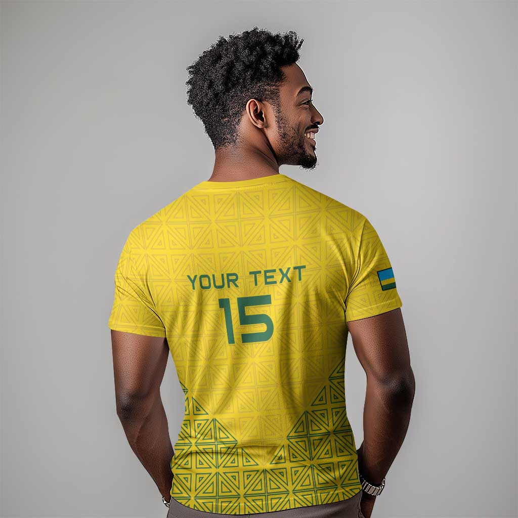 Custom Jamhuri ya Rwanda Football T shirt Go Amavubi Go LT15