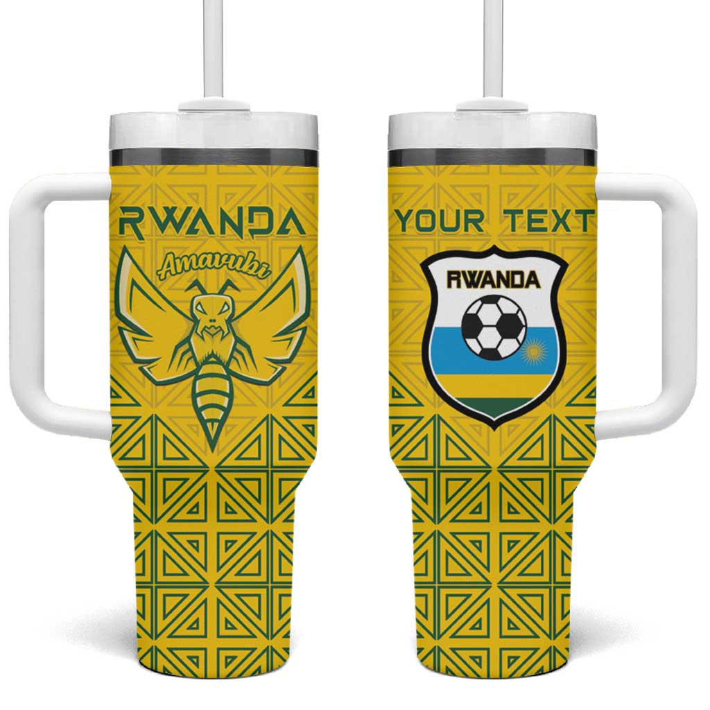 Custom Jamhuri ya Rwanda Football Tumbler With Handle Go Amavubi Go LT15