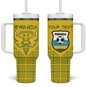 Custom Jamhuri ya Rwanda Football Tumbler With Handle Go Amavubi Go LT15