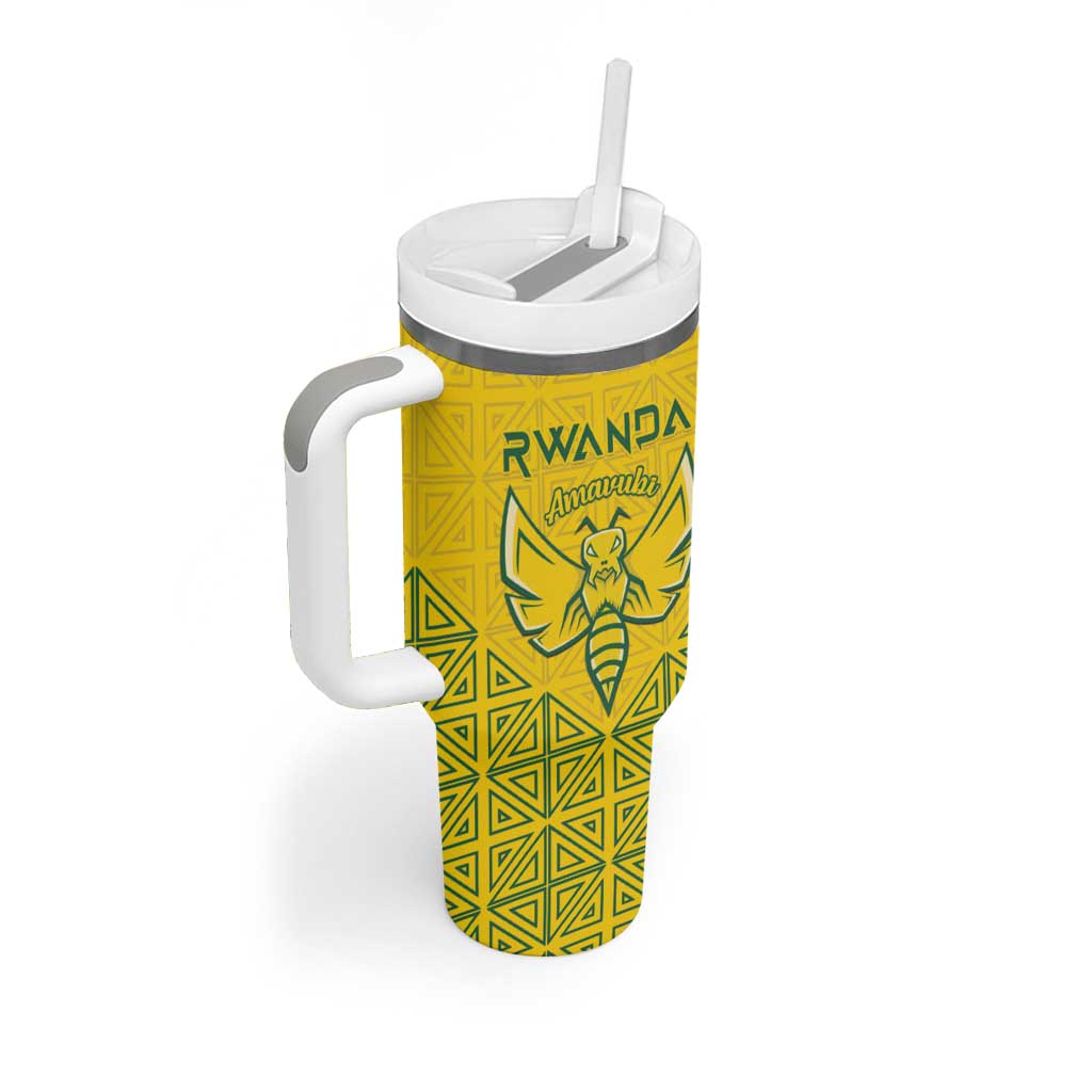 Custom Jamhuri ya Rwanda Football Tumbler With Handle Go Amavubi Go LT15