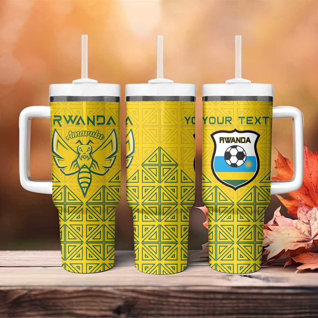 Custom Jamhuri ya Rwanda Football Tumbler With Handle Go Amavubi Go LT15