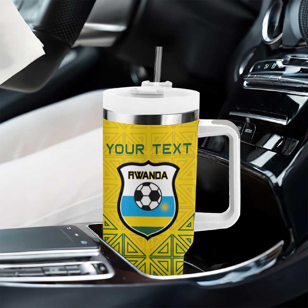 Custom Jamhuri ya Rwanda Football Tumbler With Handle Go Amavubi Go LT15