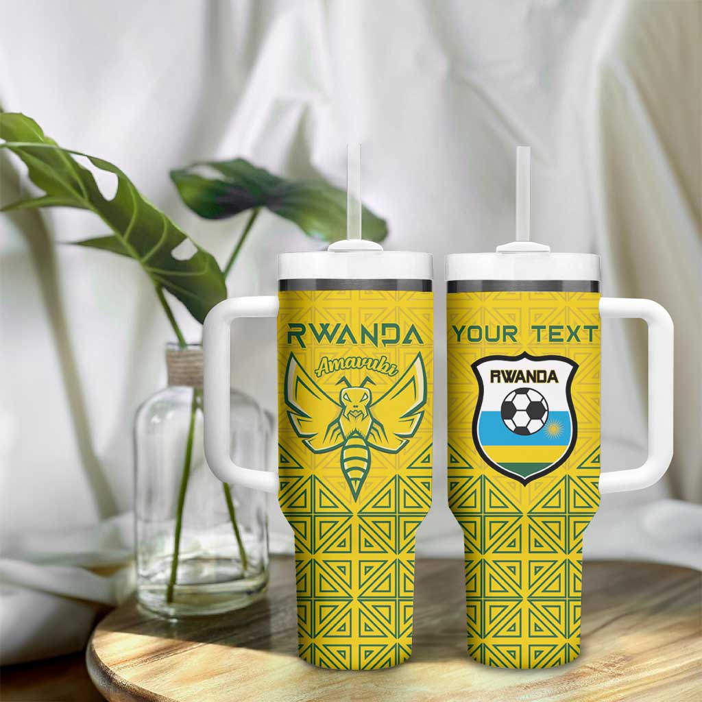 Custom Jamhuri ya Rwanda Football Tumbler With Handle Go Amavubi Go LT15