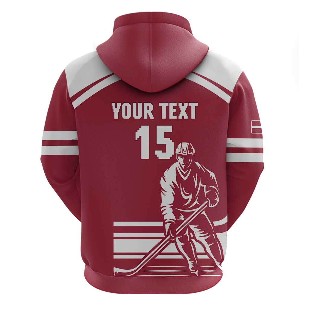 Custom Latvia Hockey Hoodie Latvija Latvija LT15