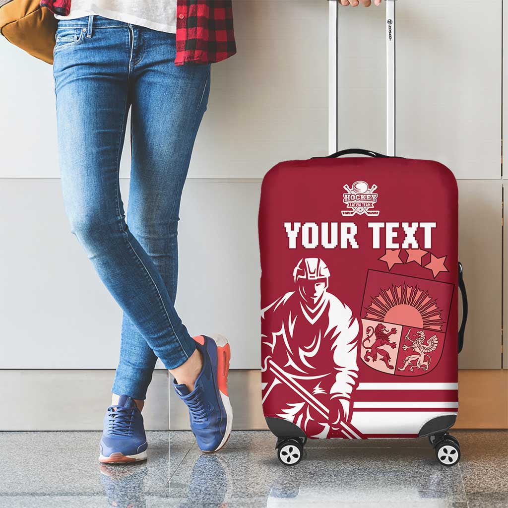 Custom Latvia Hockey Luggage Cover Latvija Latvija LT15