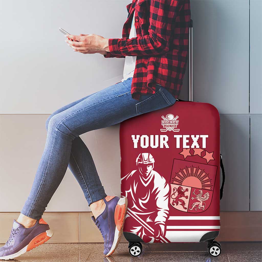 Custom Latvia Hockey Luggage Cover Latvija Latvija LT15