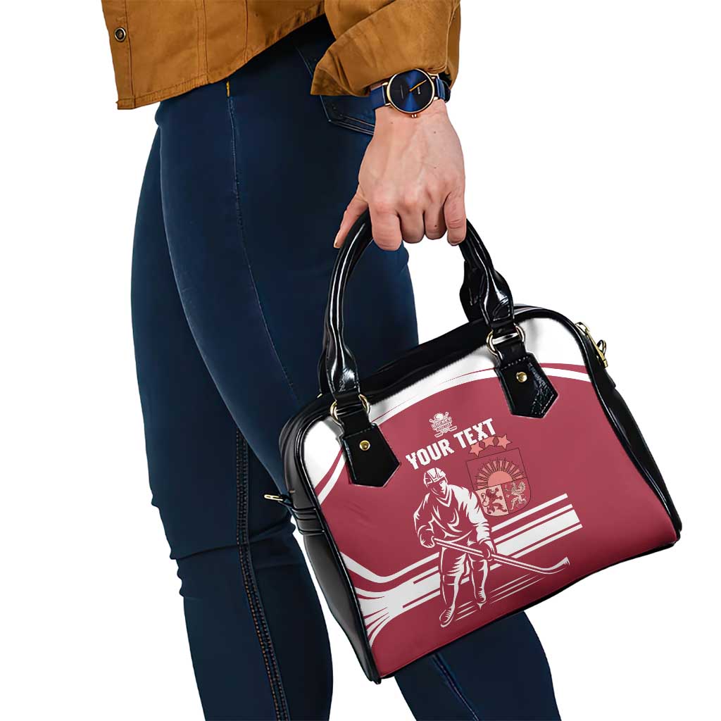 Custom Latvia Hockey Shoulder Handbag Latvija Latvija LT15