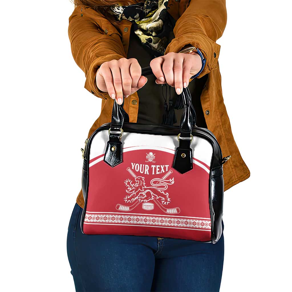 Custom Denmark Hockey Shoulder Handbag Come On Danish Lions LT15