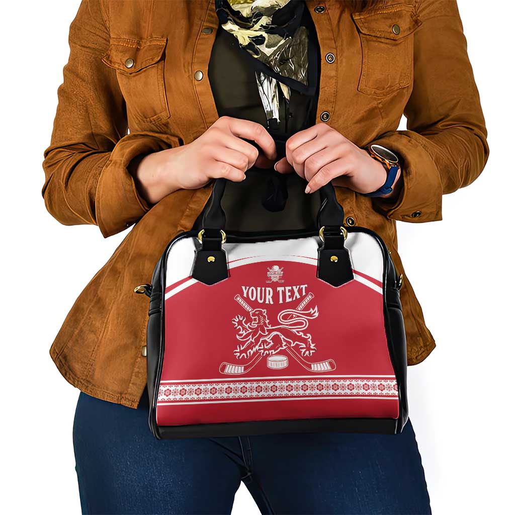 Custom Denmark Hockey Shoulder Handbag Come On Danish Lions LT15