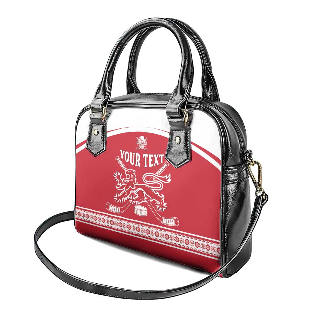Custom Denmark Hockey Shoulder Handbag Come On Danish Lions LT15