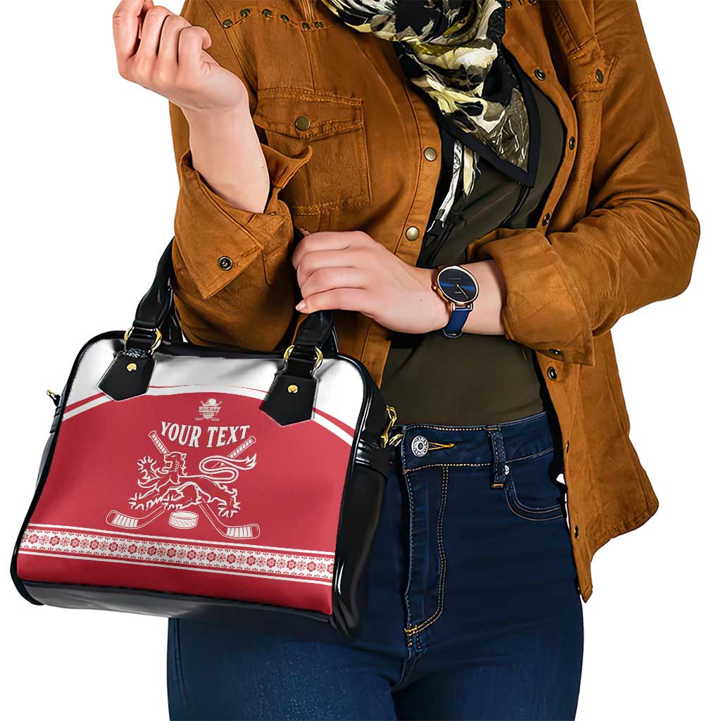 Custom Denmark Hockey Shoulder Handbag Come On Danish Lions LT15