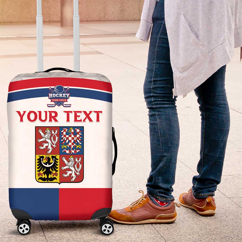 Custom Czech Hockey Luggage Cover Go Cesko LT15