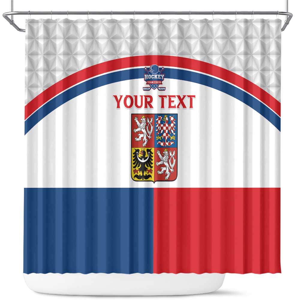 Custom Czech Hockey Shower Curtain Go Cesko LT15