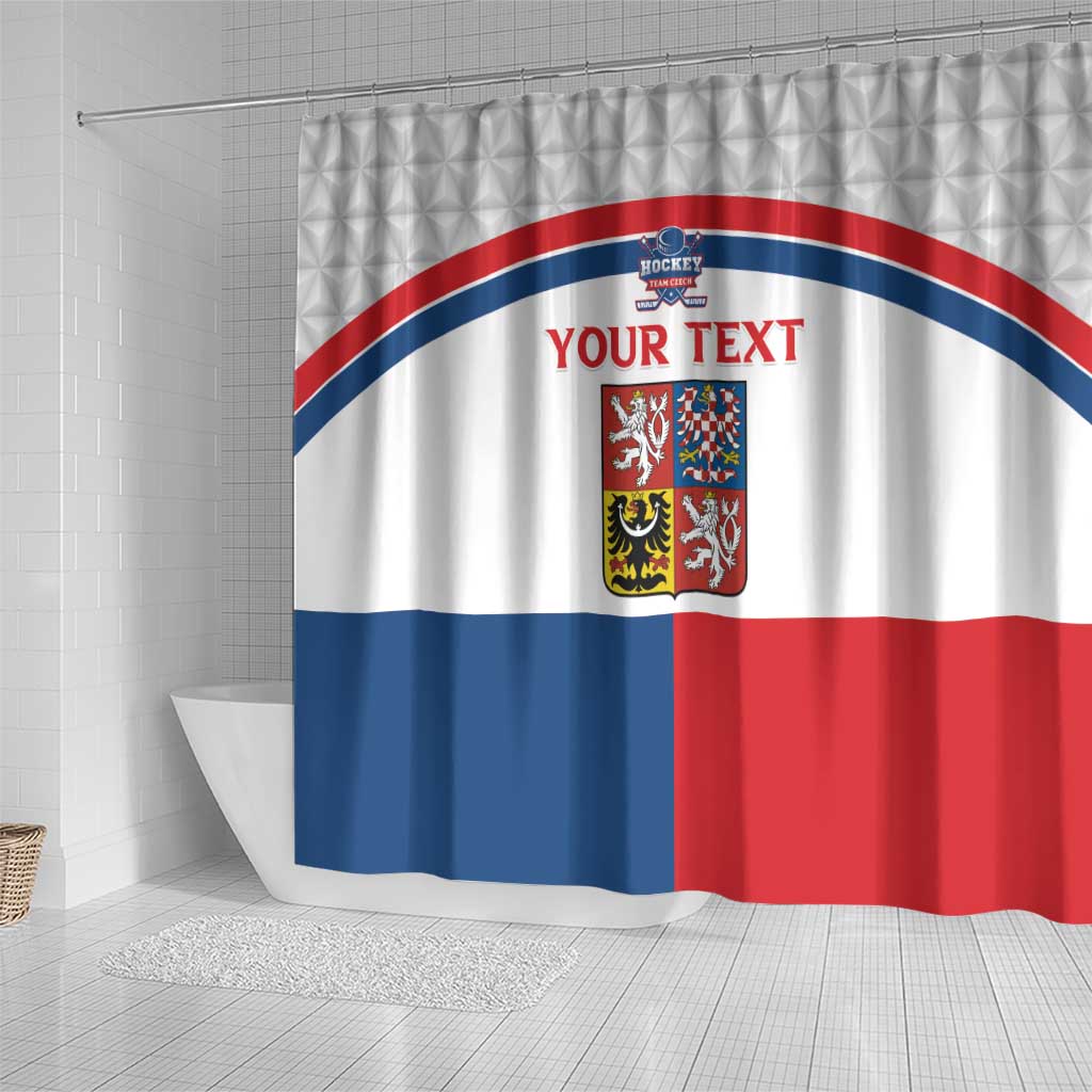 Custom Czech Hockey Shower Curtain Go Cesko LT15