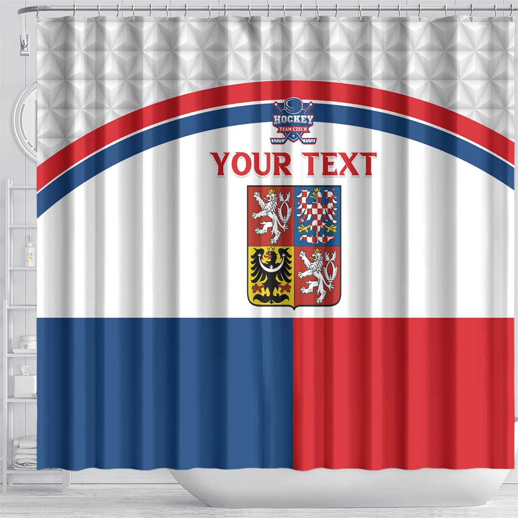 Custom Czech Hockey Shower Curtain Go Cesko LT15