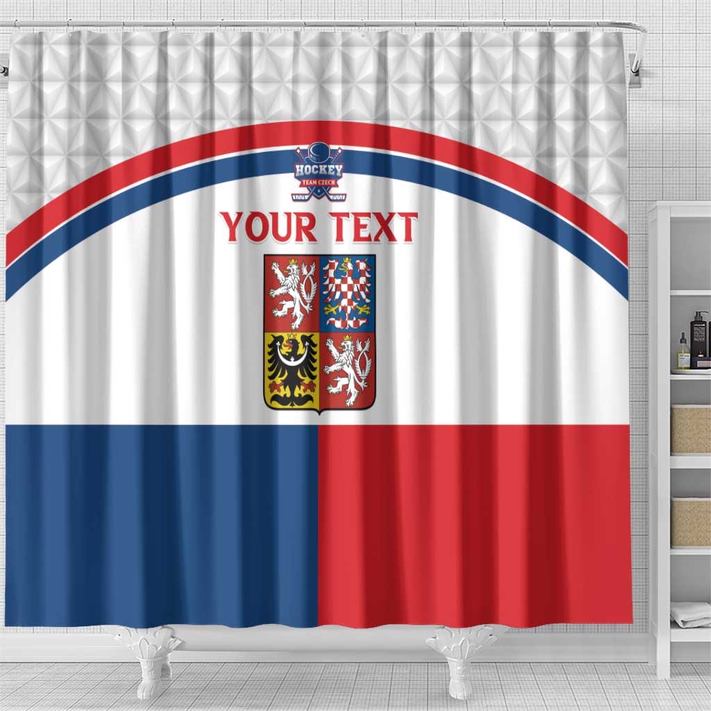 Custom Czech Hockey Shower Curtain Go Cesko LT15