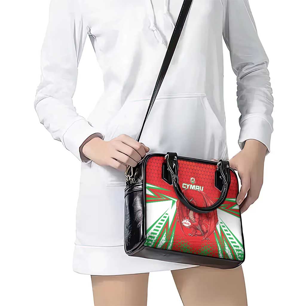 Wales Rugby Custom Shoulder Handbag Dragon Scales Style LT15
