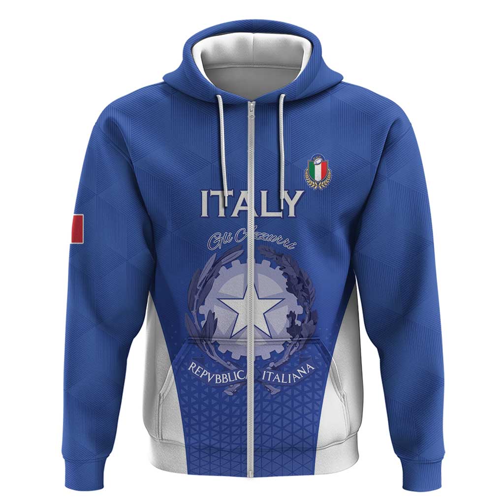 Italy Rugby Custom Hoodie Go Gli Azzurri LT15