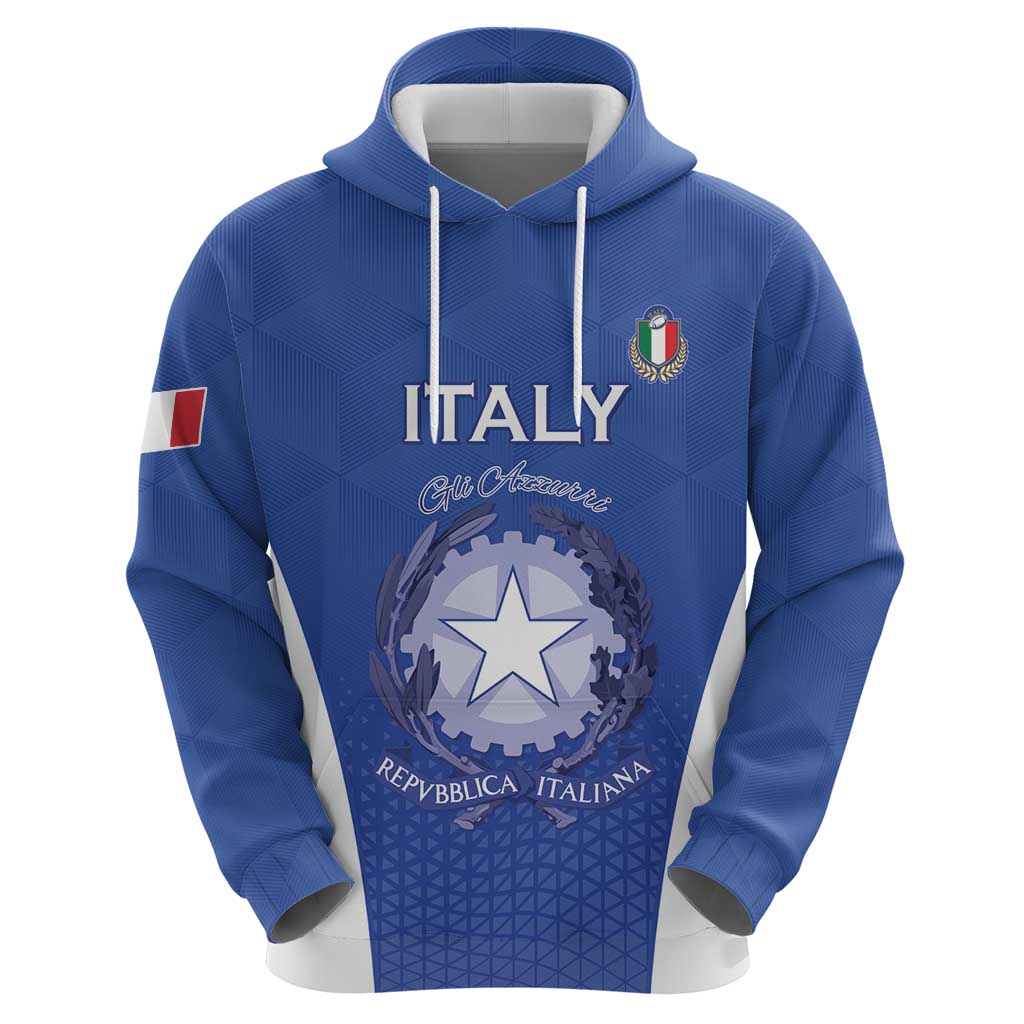 Italy Rugby Custom Hoodie Go Gli Azzurri LT15