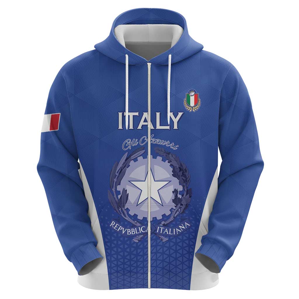 Italy Rugby Custom Hoodie Go Gli Azzurri LT15