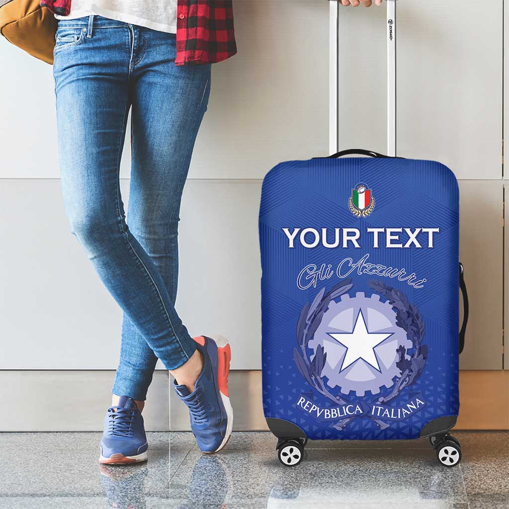 Italy Rugby Custom Luggage Cover Go Gli Azzurri LT15