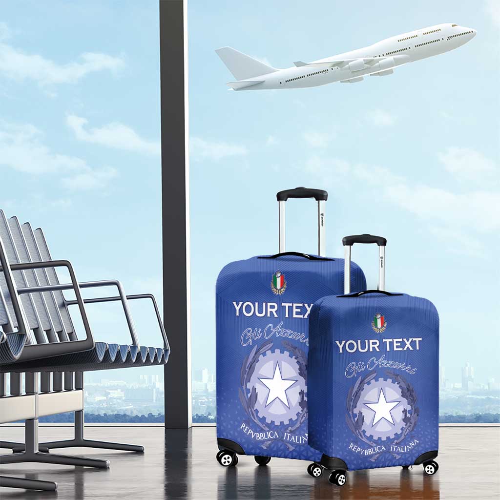 Italy Rugby Custom Luggage Cover Go Gli Azzurri LT15