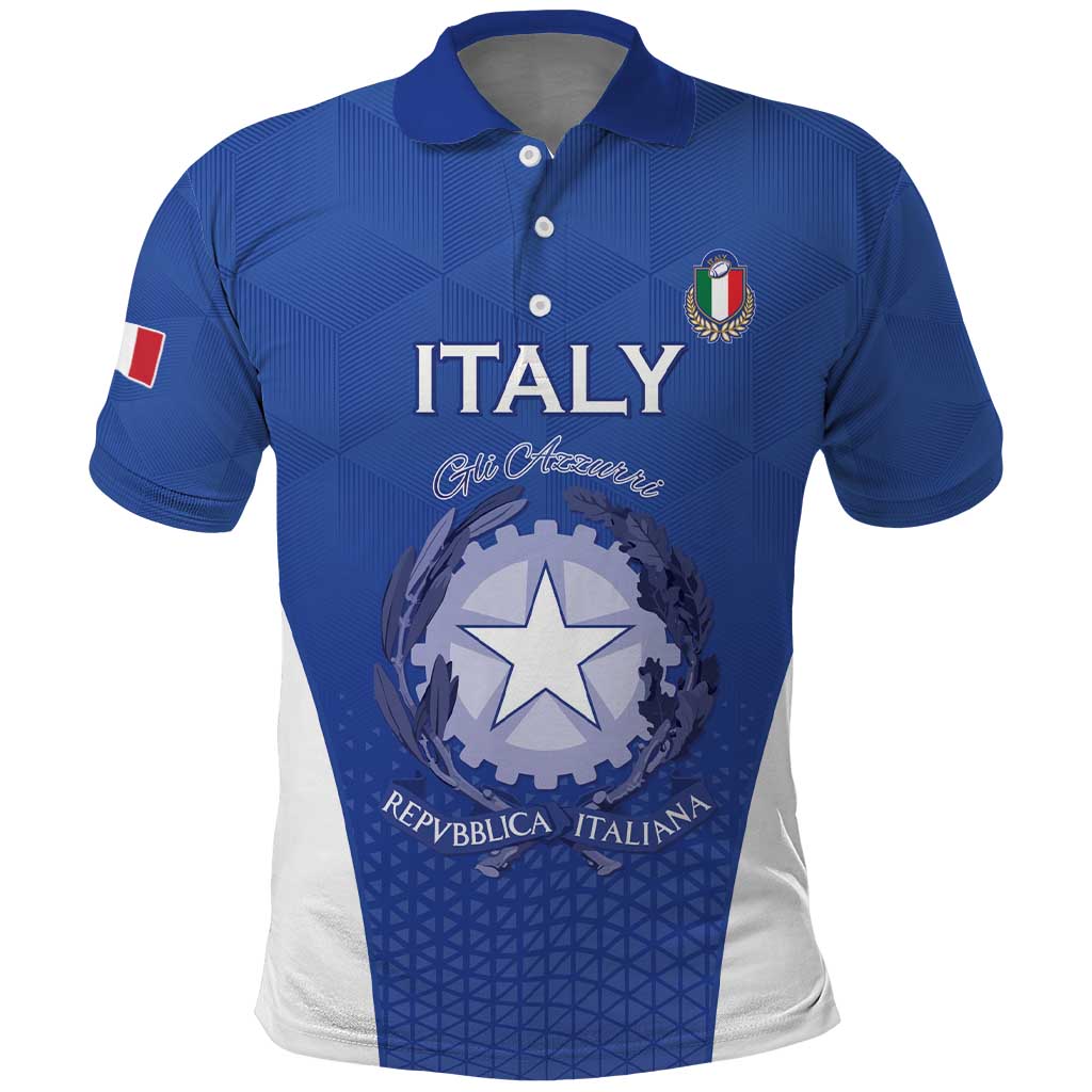 Italy Rugby Custom Polo Shirt Go Gli Azzurri LT15