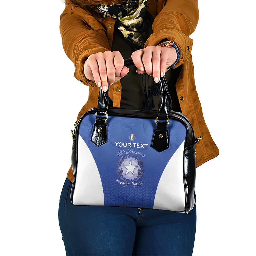 Italy Rugby Custom Shoulder Handbag Go Gli Azzurri LT15
