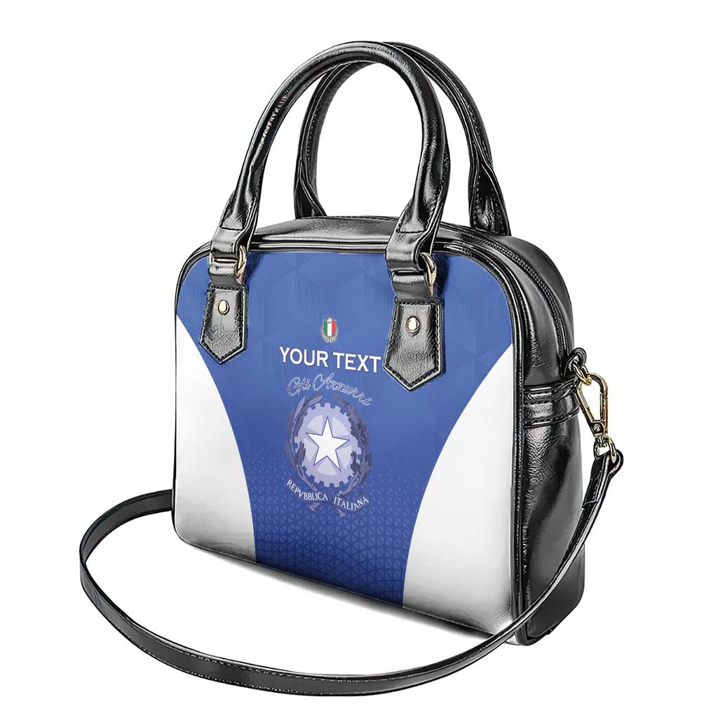 Italy Rugby Custom Shoulder Handbag Go Gli Azzurri LT15