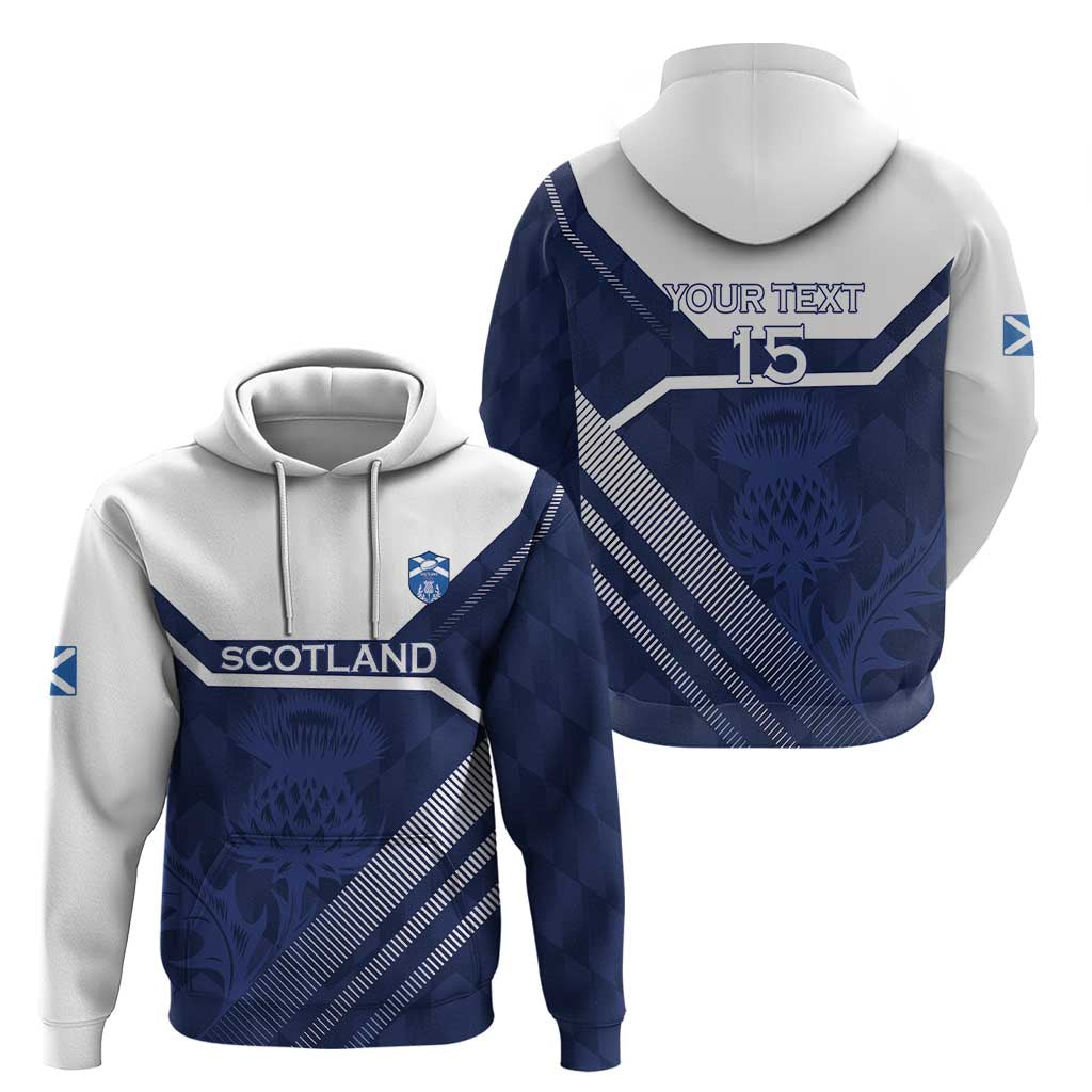 Scotland Rugby Custom Hoodie Come On Thistle LT15