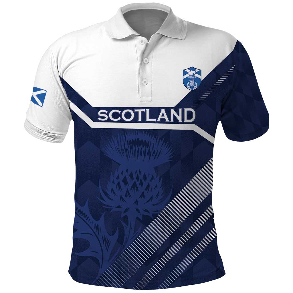 Scotland Rugby Custom Polo Shirt Come On Thistle LT15