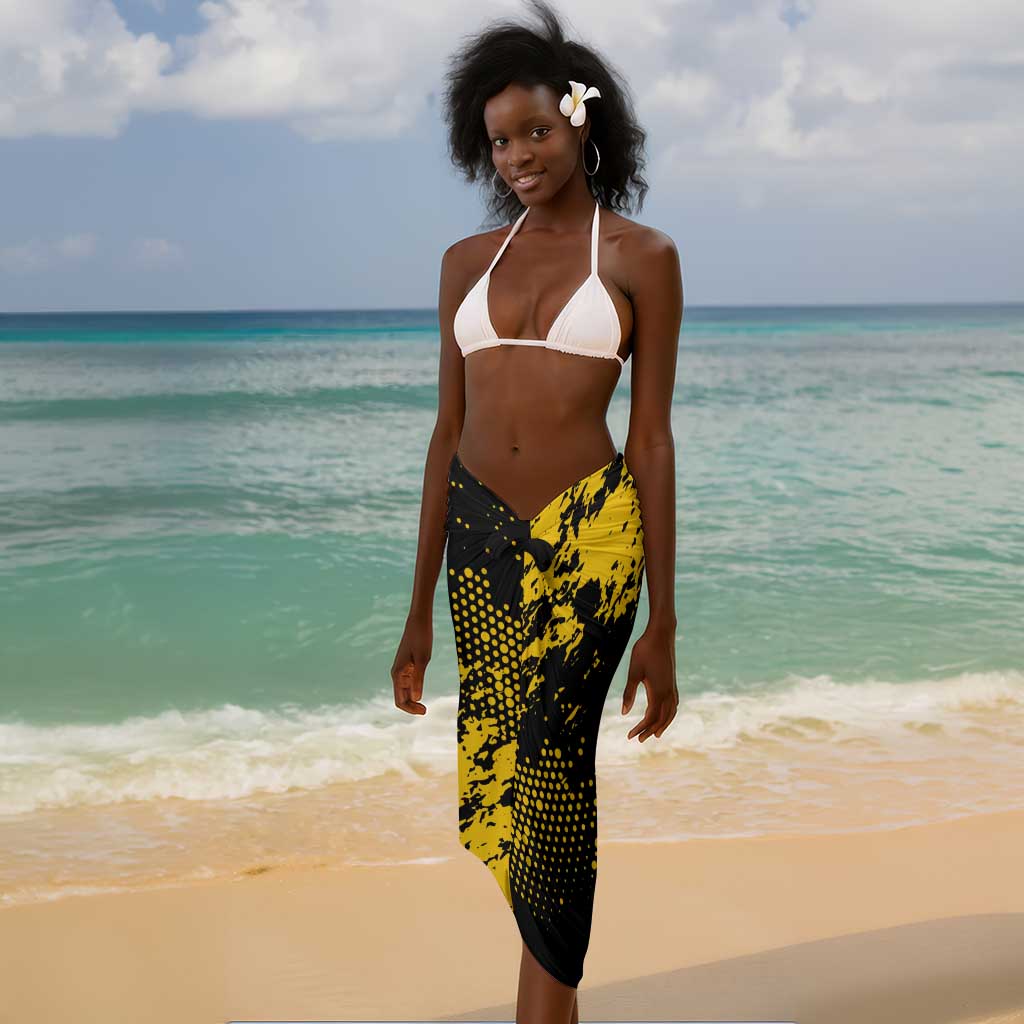 Personalized African-American Heroes Sarong Bison Buffalo Soldiers - Black Grunge Style LT15