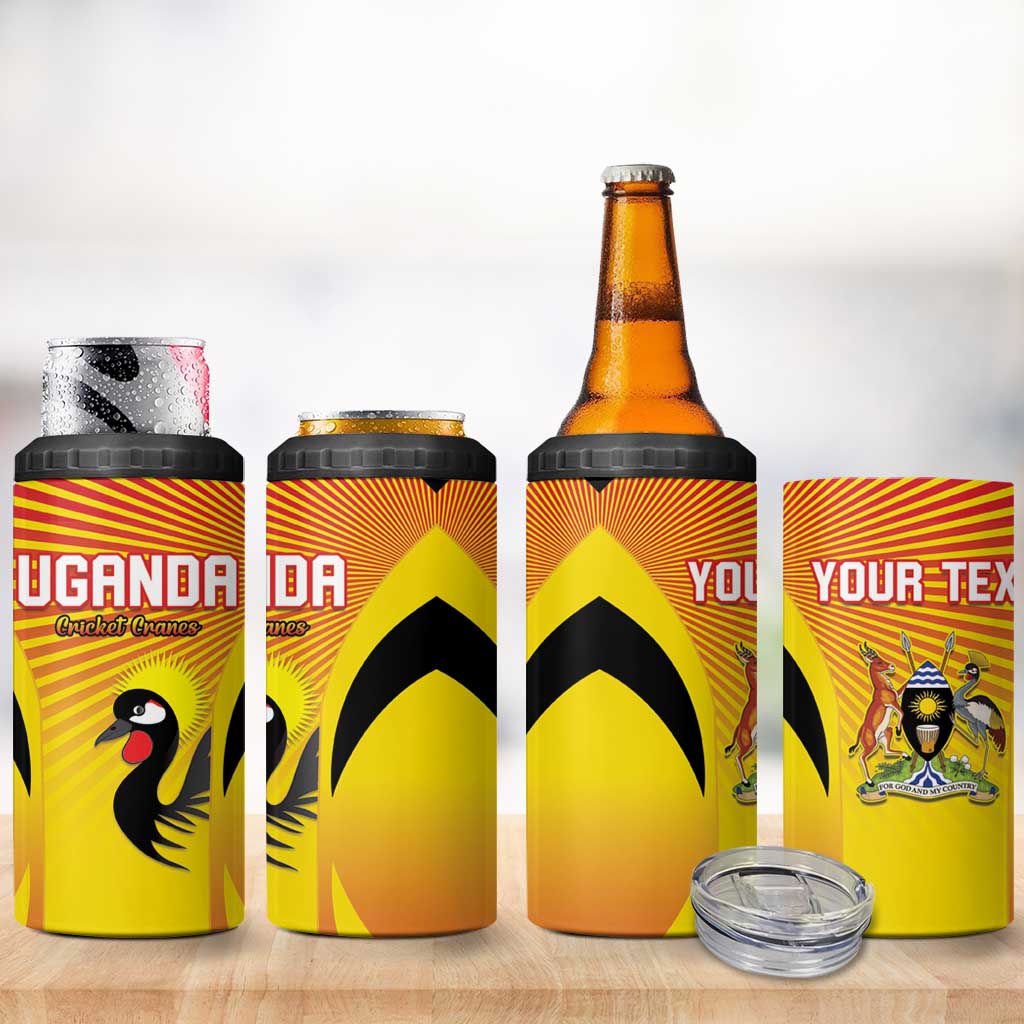Custom Uganda Cricket 4 in 1 Can Cooler Tumbler Go Champions LT15