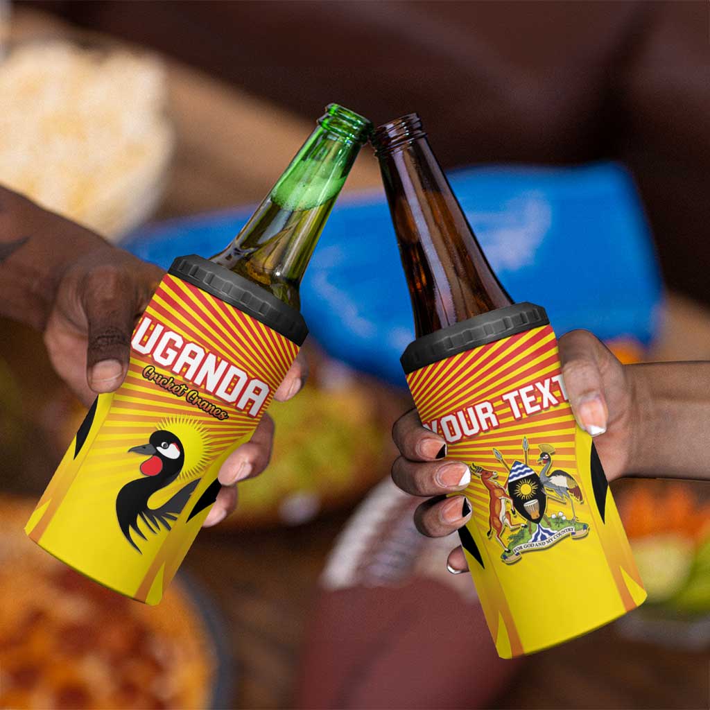 Custom Uganda Cricket 4 in 1 Can Cooler Tumbler Go Champions LT15