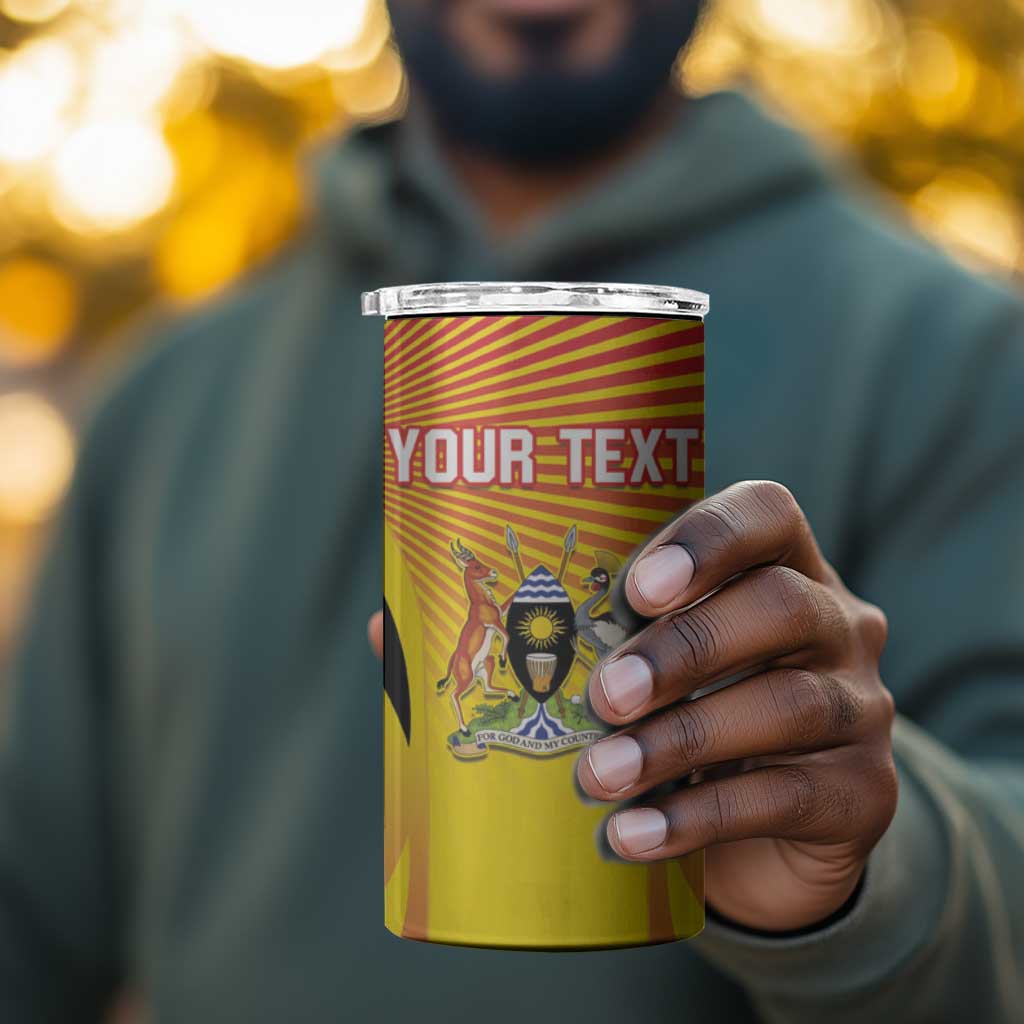 Custom Uganda Cricket 4 in 1 Can Cooler Tumbler Go Champions LT15
