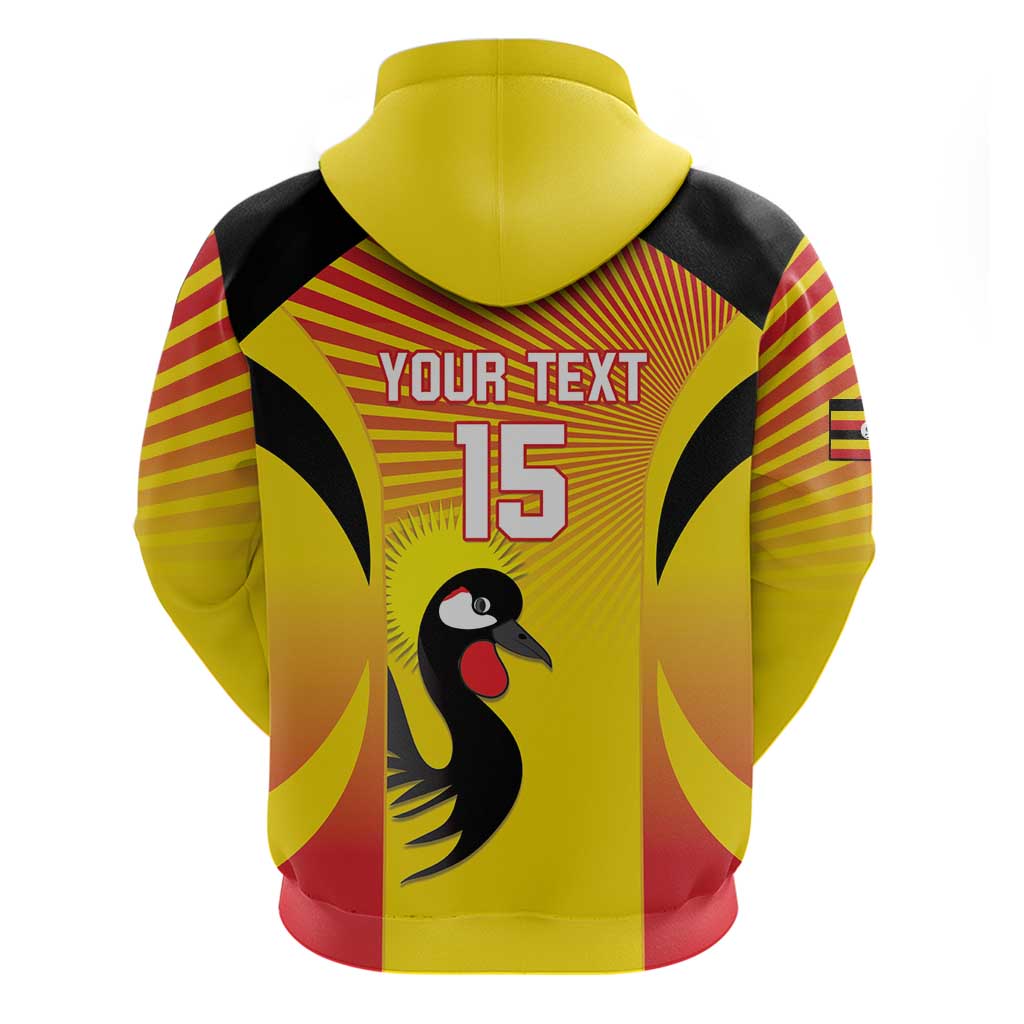 Custom Uganda Cricket Hoodie Go Cricket Cranes Go LT15