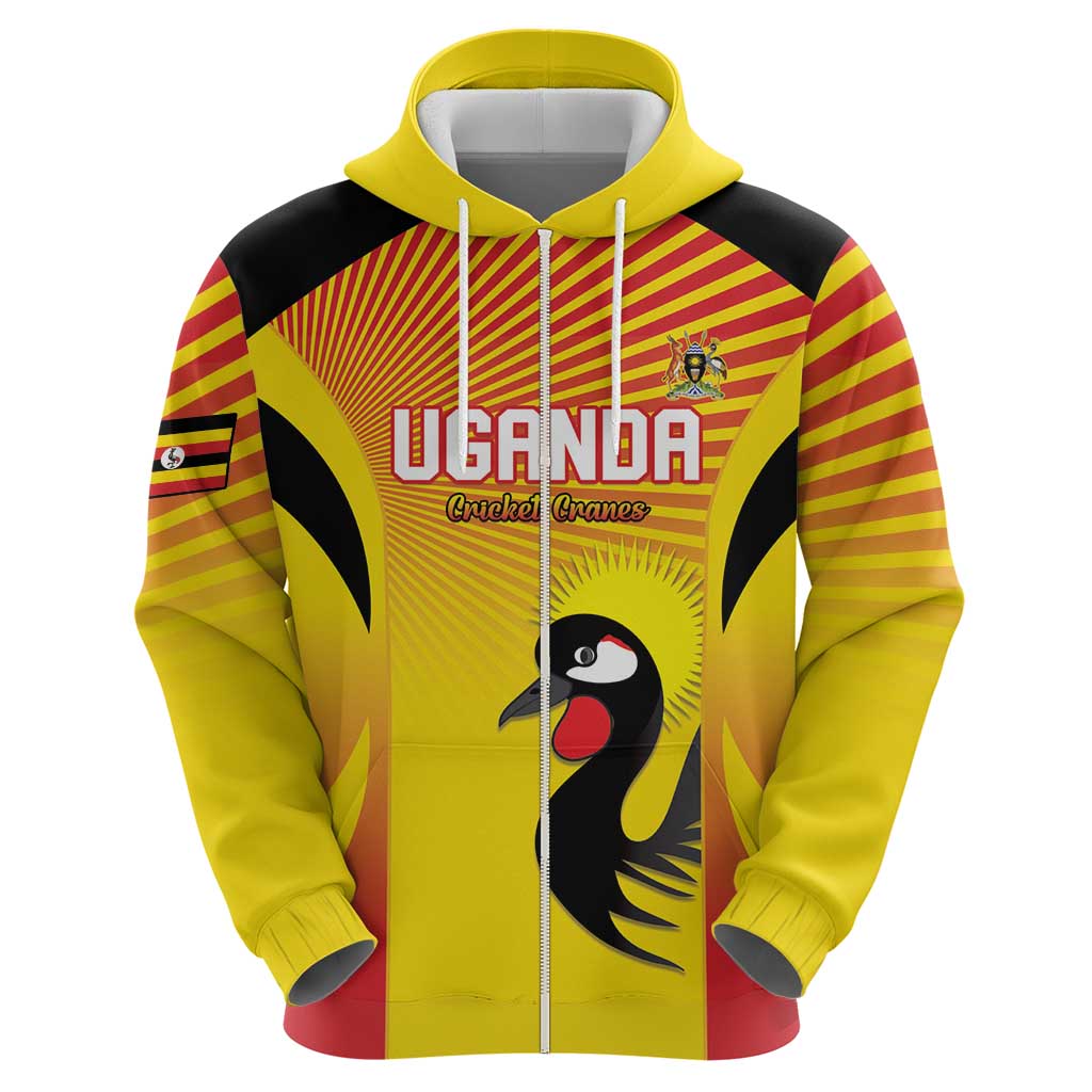 Custom Uganda Cricket Hoodie Go Cricket Cranes Go LT15