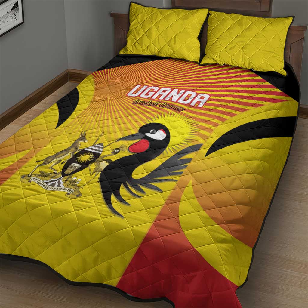 Uganda Cricket Quilt Bed Set Go Champions LT15