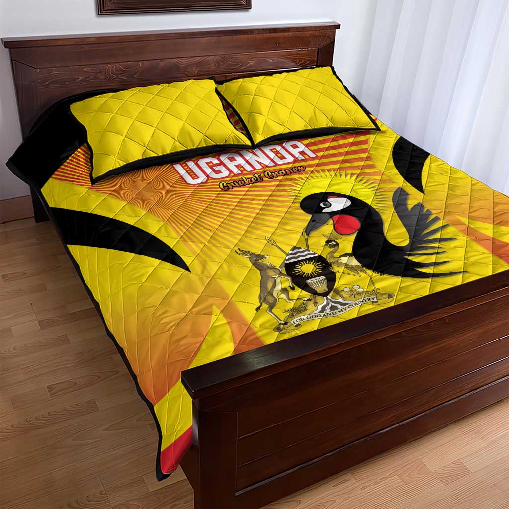 Uganda Cricket Quilt Bed Set Go Champions LT15
