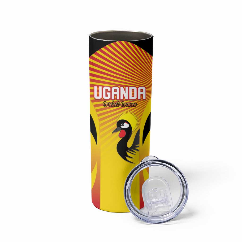 Custom Uganda Cricket Skinny Tumbler Go Champions LT15