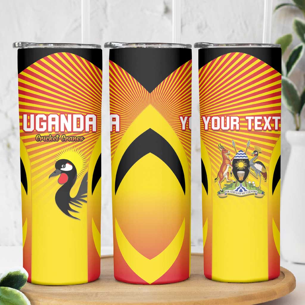 Custom Uganda Cricket Skinny Tumbler Go Champions LT15