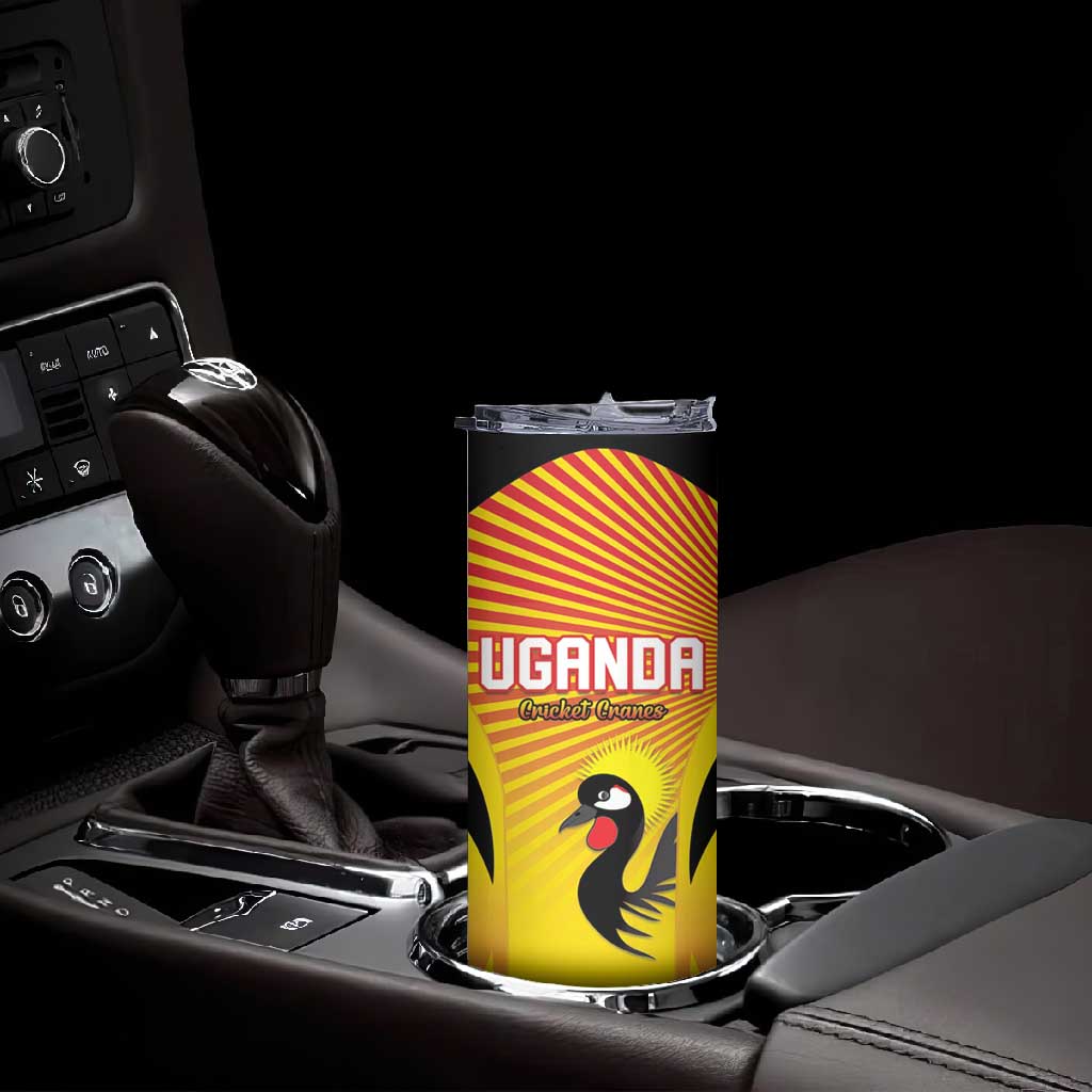 Custom Uganda Cricket Skinny Tumbler Go Champions LT15