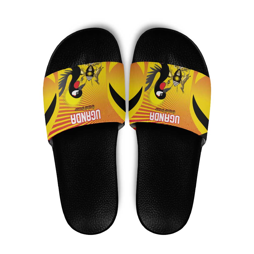 Uganda Cricket Slide Sandals Go Cricket Cranes Go LT15