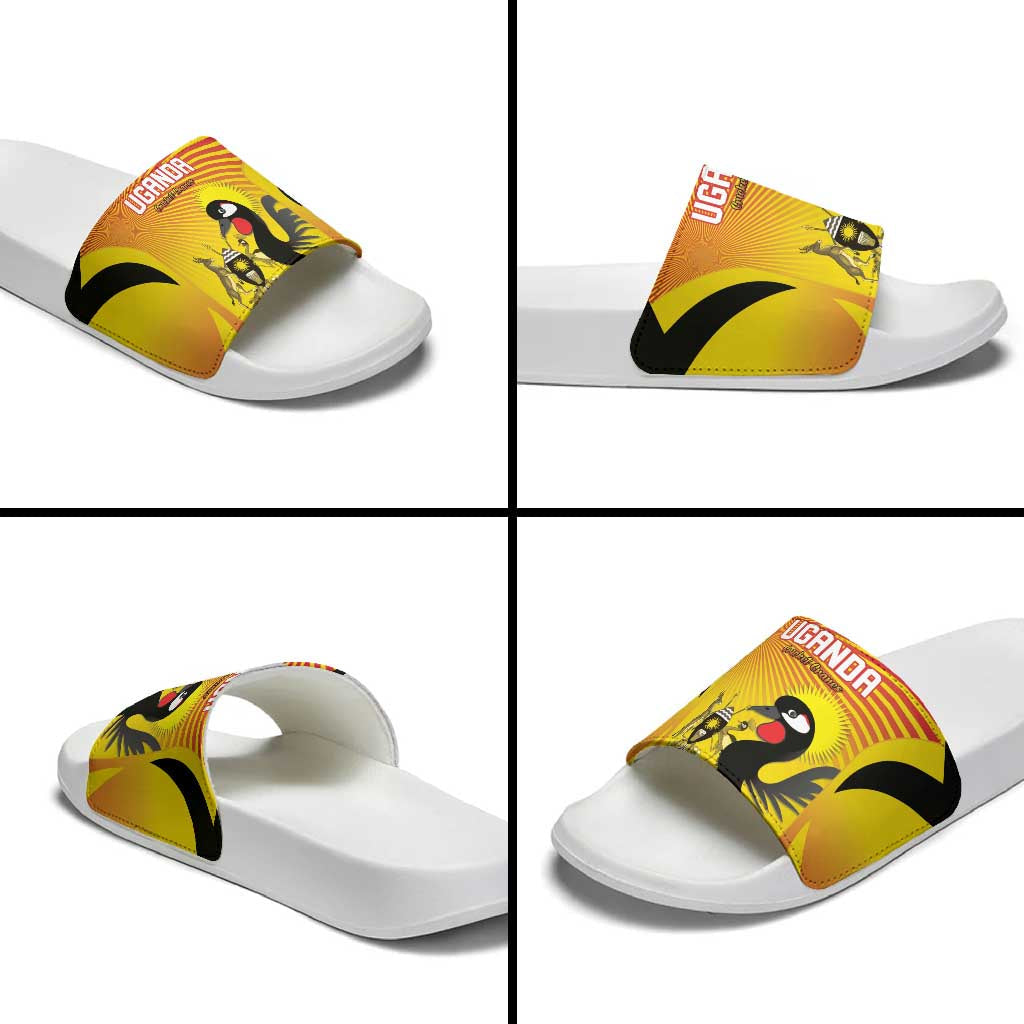 Uganda Cricket Slide Sandals Go Cricket Cranes Go LT15