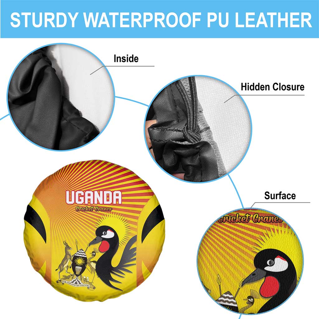 Uganda Cricket Spare Tire Cover Go Cricket Cranes Go LT15