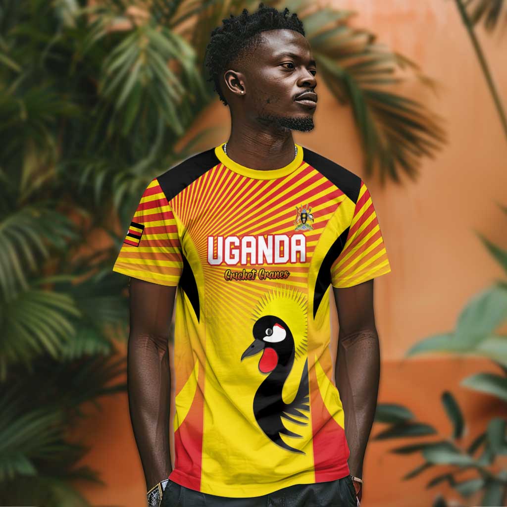 Custom Uganda Cricket T shirt Go Champions LT15