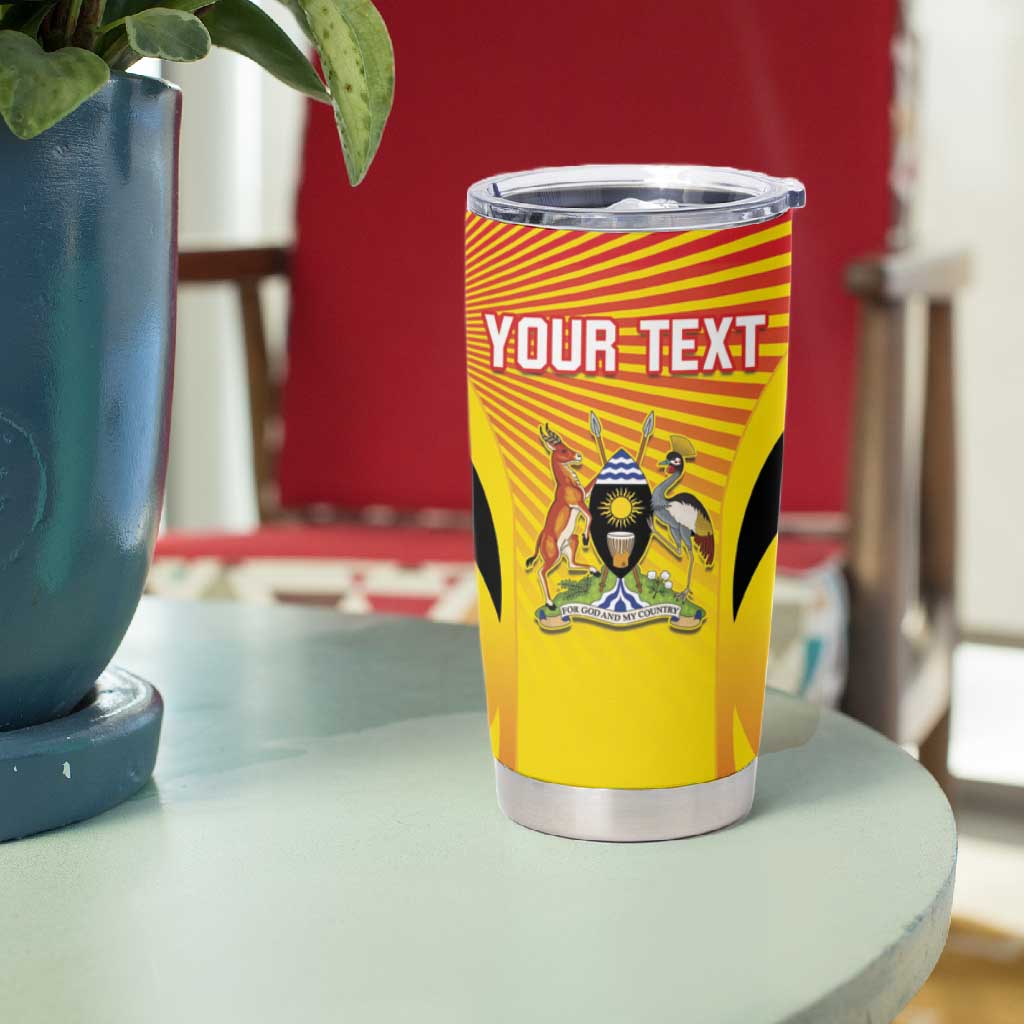 Custom Uganda Cricket Tumbler Cup Go Champions LT15