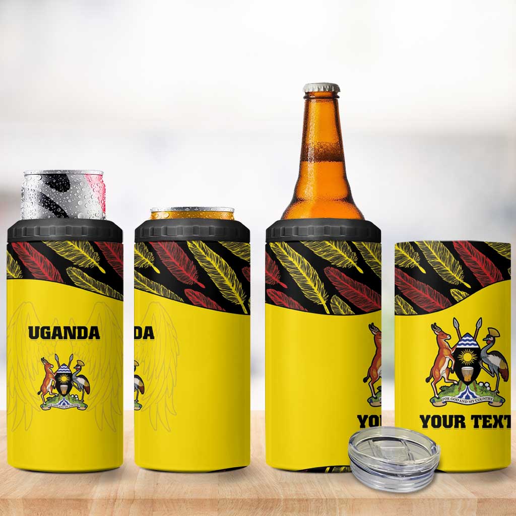 Custom Uganda Cricket 4 in 1 Can Cooler Tumbler Come On Cricket Cranes LT15
