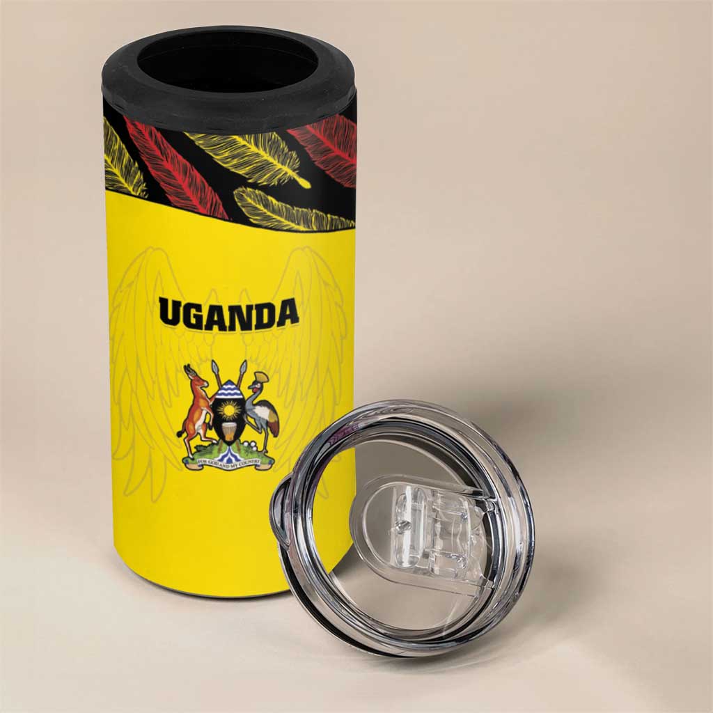 Custom Uganda Cricket 4 in 1 Can Cooler Tumbler Come On Cricket Cranes LT15